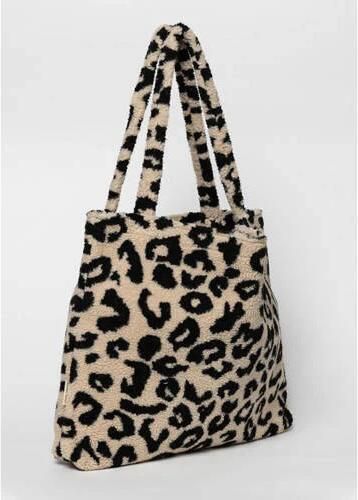 Studio Noos luiertas Holy Cow Teddy Mom Bag ecru zwart All over print