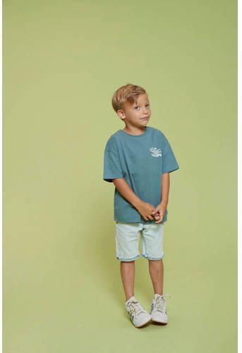 Sturdy denim short Summer Denims Light blue denim Korte broek Blauw Effen - Foto 4