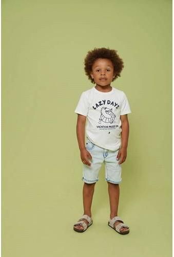 Sturdy denim short Summer Denims Light blue denim Korte broek Blauw Effen - Foto 5