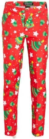 Suitmeister kostuum Christmas Trees Stars felrood Jongens Polyester Reverskraag 134 152 - Foto 5