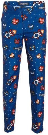 Suitmeister kostuum Retro Gamer blauw Jongens Polyester Reverskraag All over print 122 140