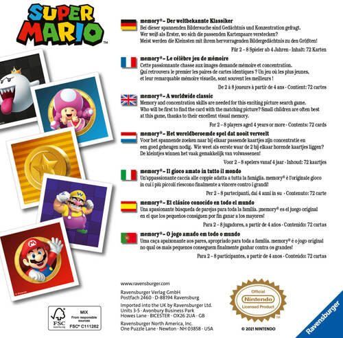 Super Mario Memory | Memory van | Speelgoed > Spelletjes > Kaartspellen