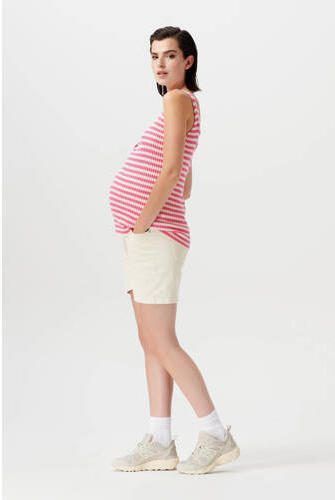 Supermom regular fit short Hurlock ecru Korte broek Dames Katoen Effen 29 - Foto 3