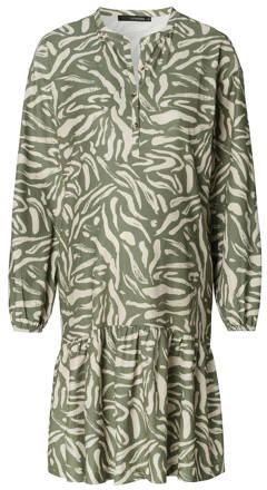 Supermom zwangerschaps- en voedingsjurk Edina met all over print groen Dames Polyester Ronde hals XS - Foto 4