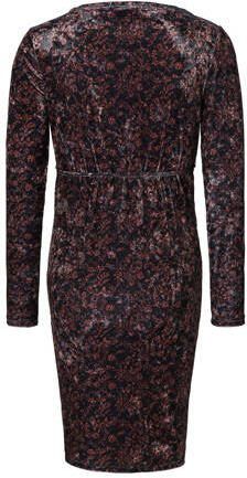 Supermom zwangerschapsjurk Chelsea met paisleyprint zwart Dames Polyester Ronde hals XXL - Foto 2