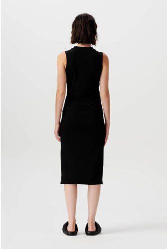 Supermom zwangerschapsjurk Granite zwart Dames Polyester V-hals Effen XXL - Foto 3