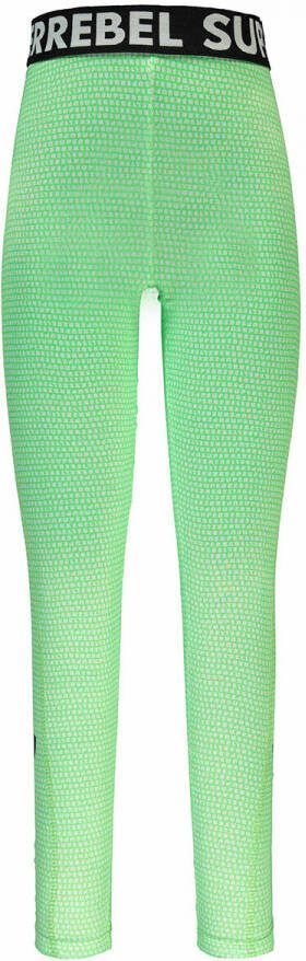 SuperRebel Sportbroek Groen Meisjes Gerecycled polyester 152