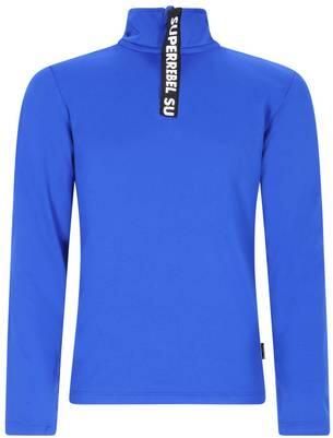 SuperRebel Dri-FIT skipully blauw Polyester Col Effen