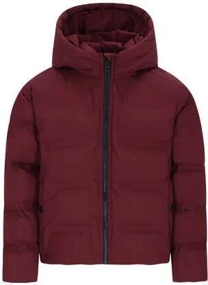 SuperRebel ski-jas donkerrood Skijack Meisjes Polyester Capuchon Effen