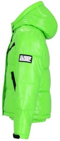 SuperRebel ski-jas groen Skijack Meisjes Polyester Capuchon Effen