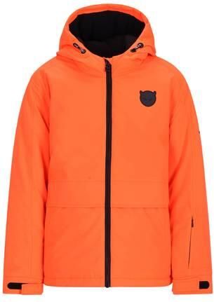 SuperRebel ski-jas oranje Skijack Jongens Polyester Capuchon Effen