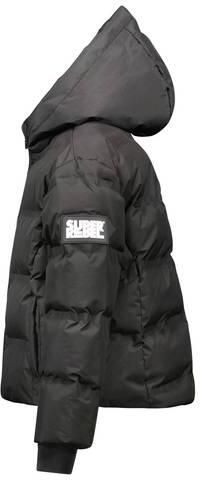 SuperRebel ski-jas zwart Skijack Meisjes Polyester Capuchon Effen - Foto 2