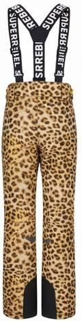 SuperRebel skibroek met dierenprint zand zwart bruin Meisjes Polyester - Foto 2