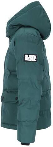 SuperRebel skipully groen Jongens Polyester Capuchon Effen