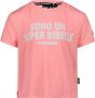 SuperRebel T-shirt van gerecycled polyester roze Printopdruk 140 - Thumbnail 2