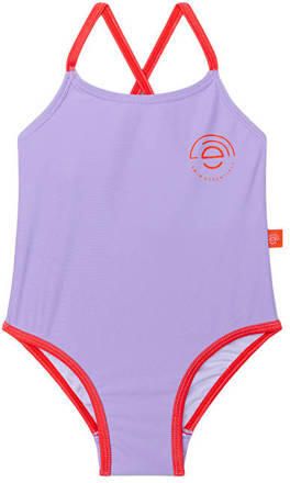Swim Essentials badpak paars rood Meisjes Polyester Meerkleurig