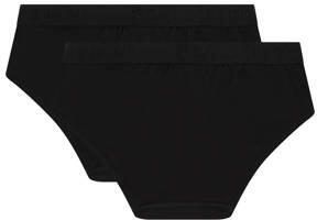 Ten Cate hipster- set van 2 zwart Slip Meisjes Stretchkatoen Effen 146 152