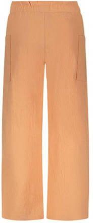 The New Chapter baby high waist straight fit broek Jeanne zalmroze Meisjes Katoen 110 - Foto 2