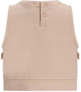 The New Chapter mouwloze top zand Beige Meisjes Stretchkatoen Ronde hals - Foto 2