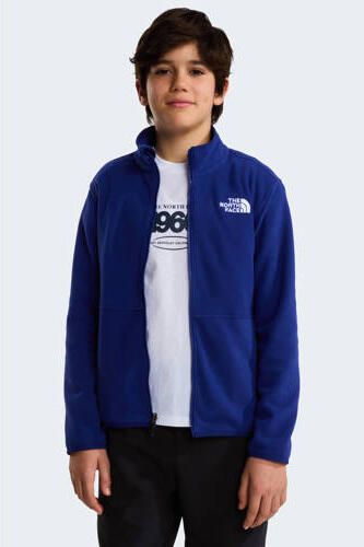 The North Face Glacier fleece outdoor vest blauw Effen
