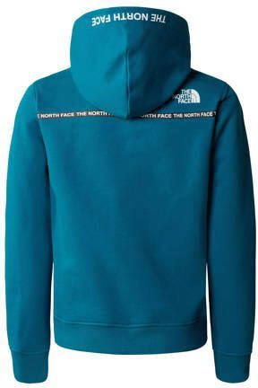 The North Face hoodie Youth Po Zumu Hoodie met logo blauw Sweater Katoen Capuchon 146 152