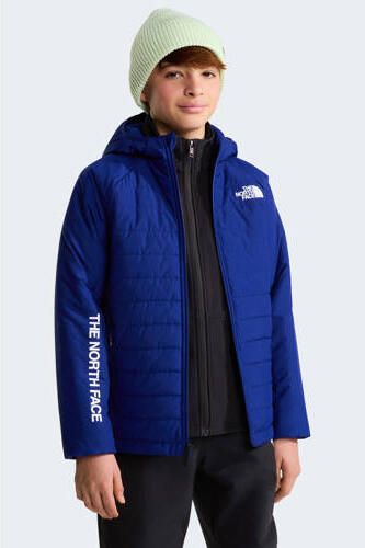 The North Face Never stop jas blauw Jongens Polyester Capuchon Meerkleurig