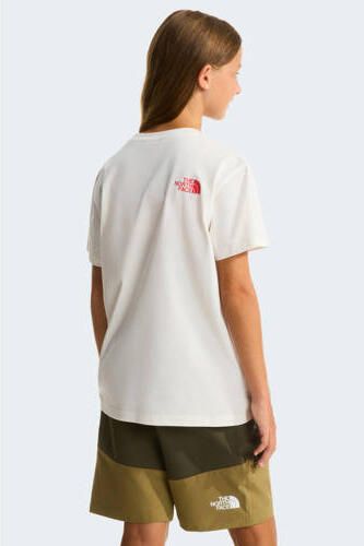 The North Face T-shirt Brand Proud wit Meisjes Katoen Ronde hals Printopdruk - Foto 2