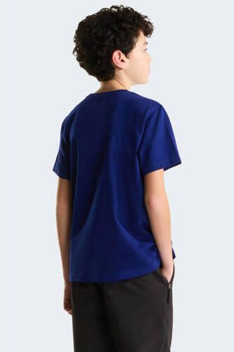 The North Face T-shirt- donkerblauw Katoen Ronde hals Logo - Foto 3