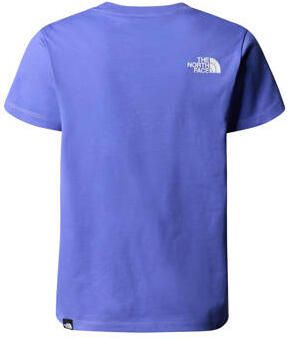 The North Face T-shirt Easy blauw wit Katoen Ronde hals 158 164 - Foto 3