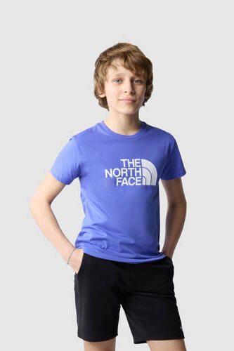 The North Face T-shirt Easy blauw wit Katoen Ronde hals 158 164 - Foto 2