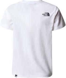 The North Face T-shirt Easy wit grijs Katoen Ronde hals 146 152 - Foto 3