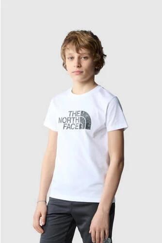The North Face T-shirt Easy wit grijs Katoen Ronde hals 146 152