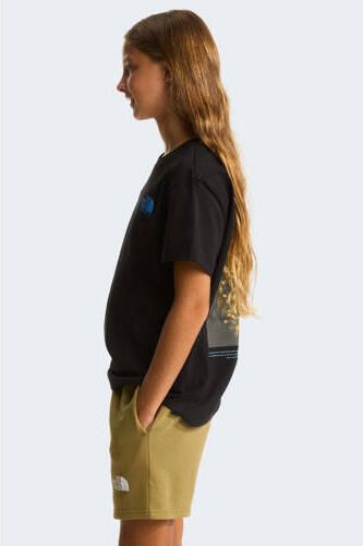The North Face T-shirt Flora zwart Meisjes Katoen Ronde hals Backprint - Foto 2