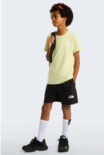 The North Face T-shirt geel Katoen Ronde hals Effen
