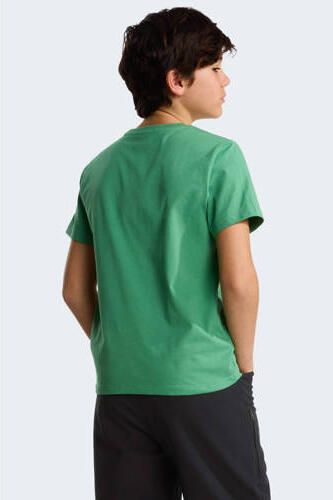 The North Face T-shirt groen Katoen Ronde hals Logo - Foto 2