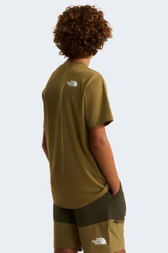 The North Face T-shirt groen Polyester Ronde hals Logo - Foto 3