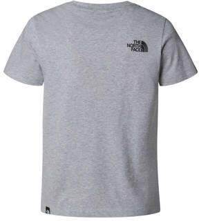 The North Face T-shirt met printopdruk grijs Jongens Katoen Ronde hals 170 176