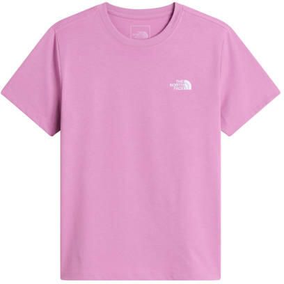 The North Face T-shirt- roze Katoen Ronde hals Logo