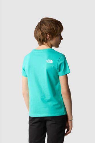 The North Face T-shirt Simple Dome aqua Blauw Katoen Ronde hals 176 188 - Foto 3