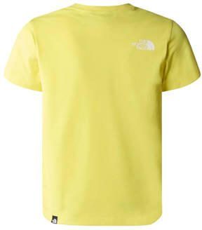 The North Face T-shirt Simple Dome geel Katoen Ronde hals 170 176