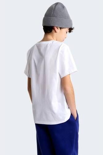 The North Face T-shirt wit Katoen Ronde hals Logo - Foto 2