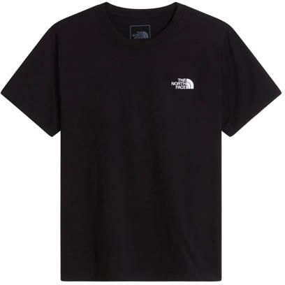 The North Face T-shirt zwart Katoen Ronde hals Logo