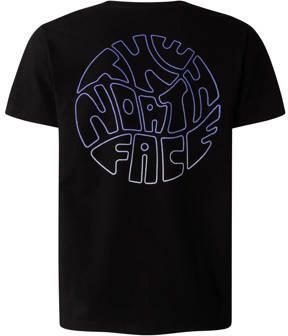 The North Face T-shirt zwart Meisjes Katoen Ronde hals Backprint 176 188