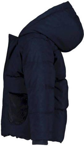 Tom Tailor baby gewatteerde winterjas donkerblauw Jongens Polyester Capuchon 86 - Foto 2