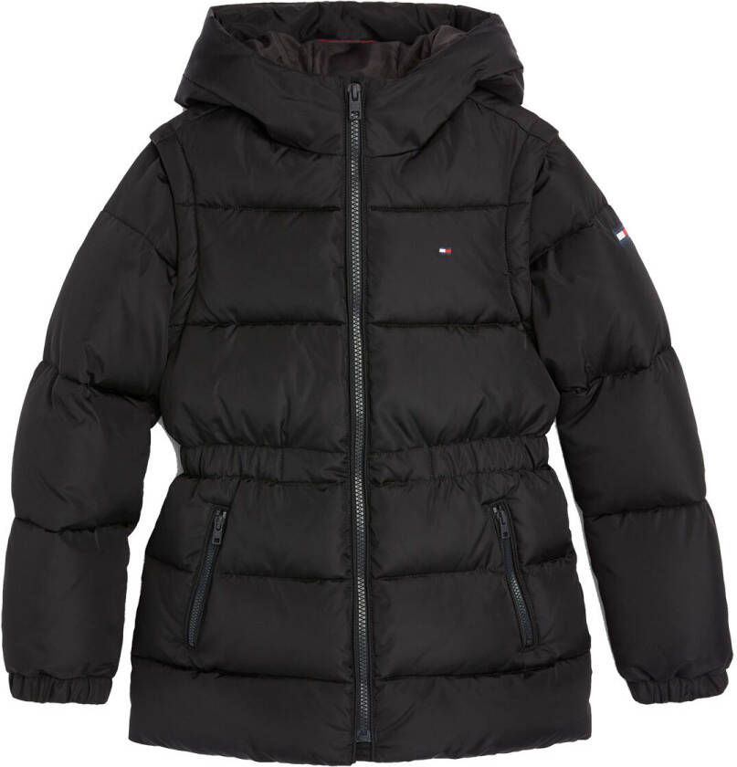 Tommy Hilfiger Gewatteerde jas HOODED ZIP OFF SLEEVE JK