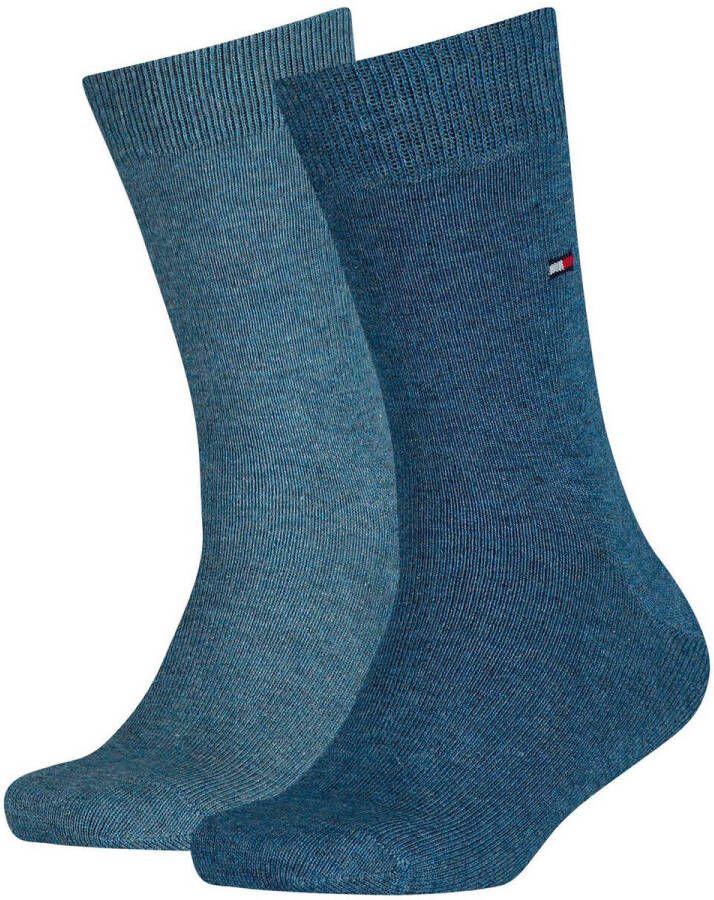 Tommy Hilfiger sokken set van 2 blauw Jongens Katoen Effen 23-26
