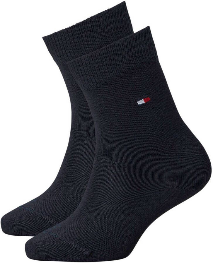 Tommy Hilfiger sokken set van 2 marine Blauw Katoen Effen 23-26 - Foto 2