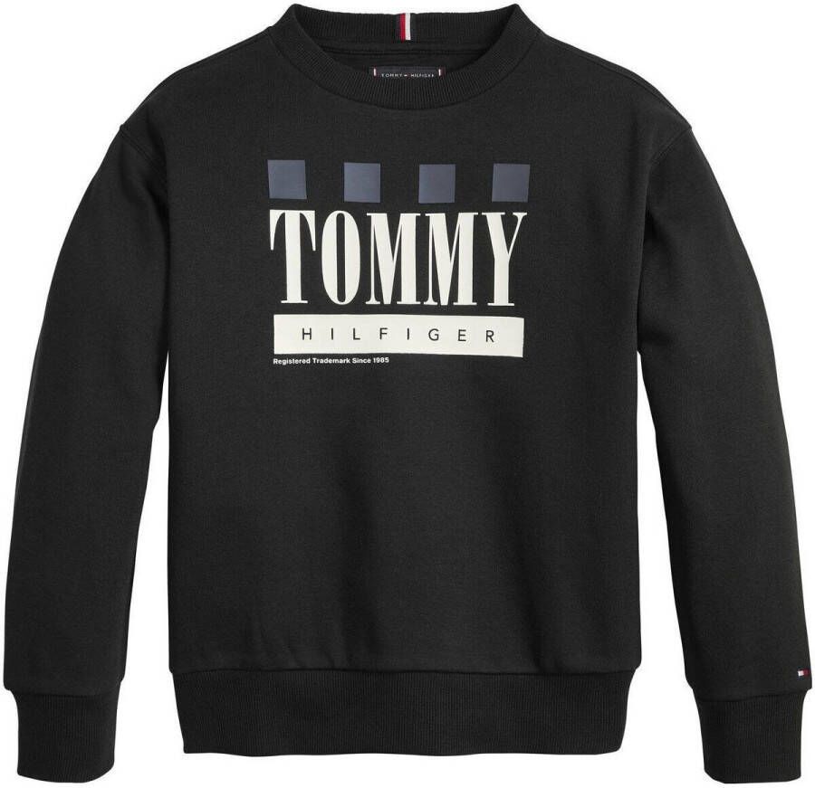 Tommy Hilfiger Teens Sweatshirt met labelprint model 'Checker'