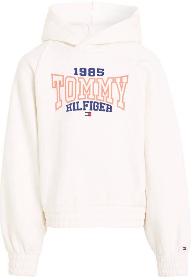 Tommy Hilfiger hoodie TOMMY 1985 VARSITY met logo wit Sweater Logo 128