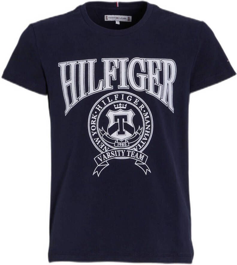 TOMMY HILFIGER Meisjes Tops & T-shirts Hilfiger Varsity Tee S s Donkerblauw